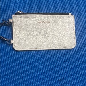 Bandolier Cream Leather Pouch